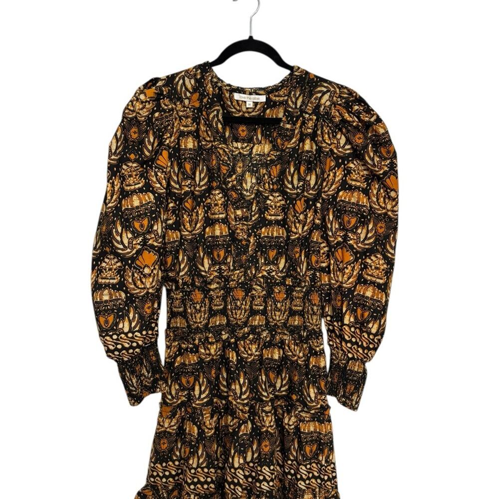 Love The Label Eleanor Mini Dress in Dahlia Black Print - Size M - Picture 3 of 7